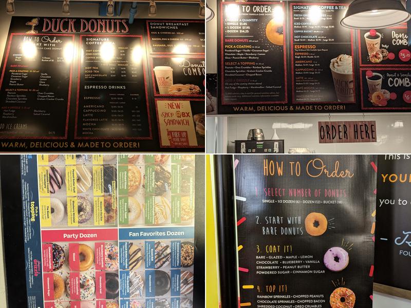 Duck Donuts Menu