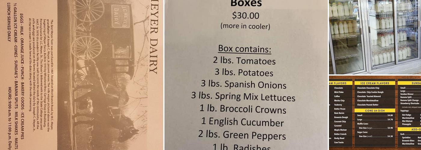 Meyer Dairy Store Menu