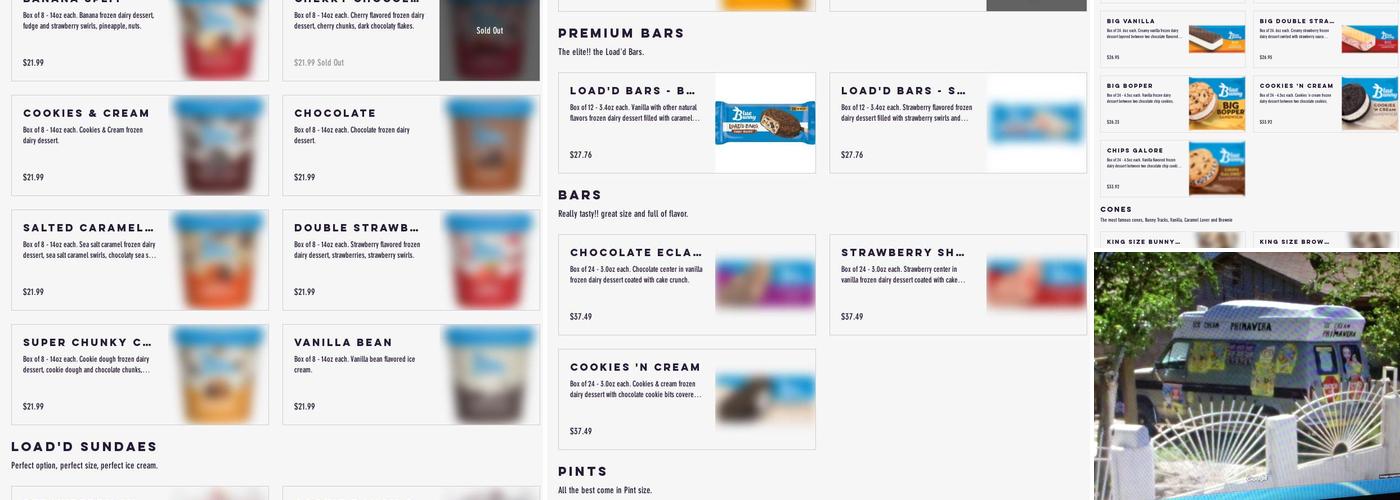 PELA ICE CREAM LLC Menu