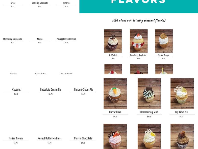 Cupcake Kitchen Menu