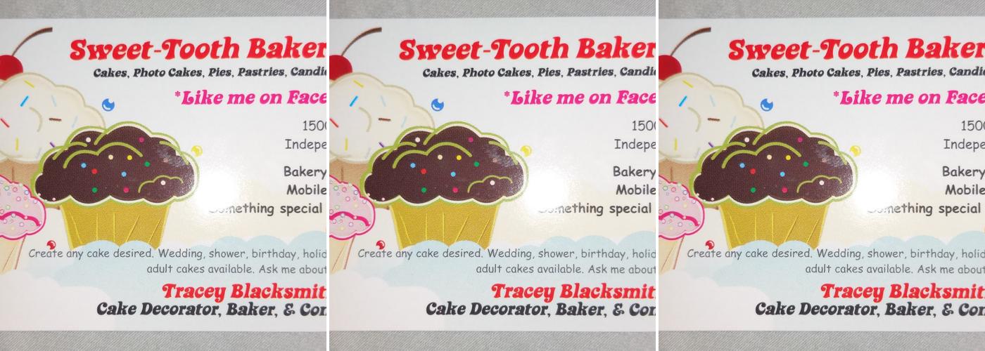 Sweet-Tooth Bakery Menu