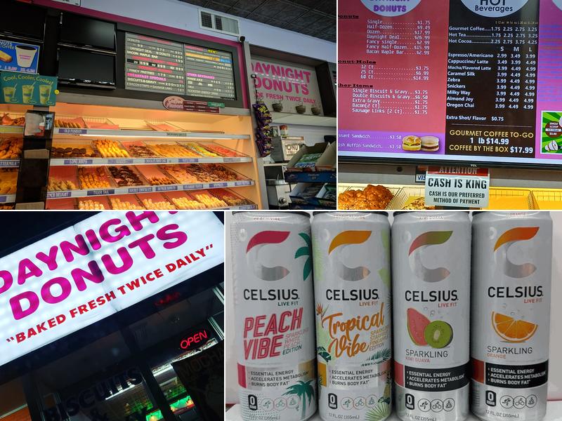 Daynight Donuts Menu