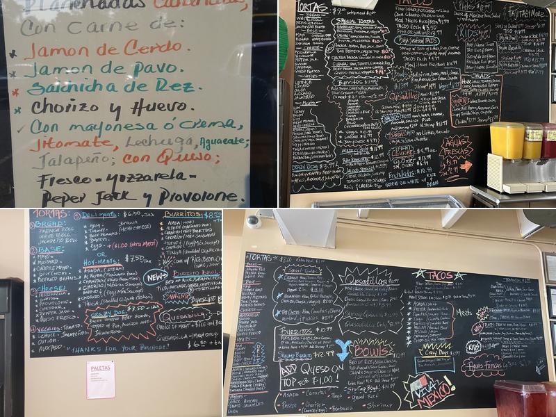 Bethlehem Mexican Bakery Menu