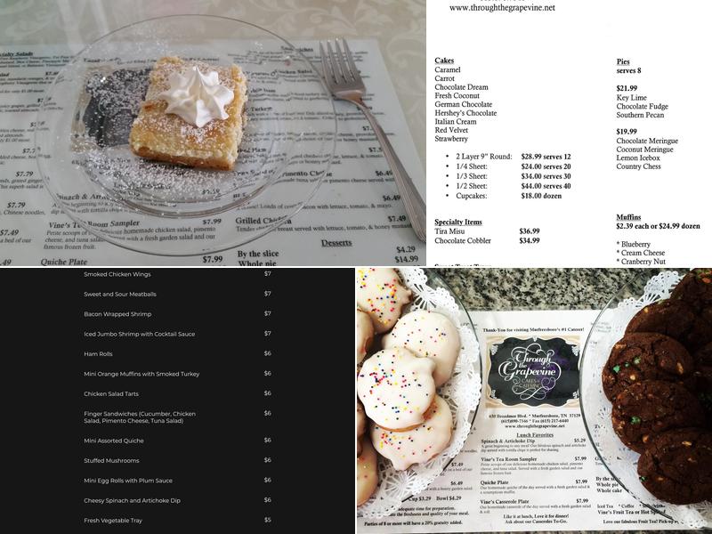 Through The Grapevine Menu