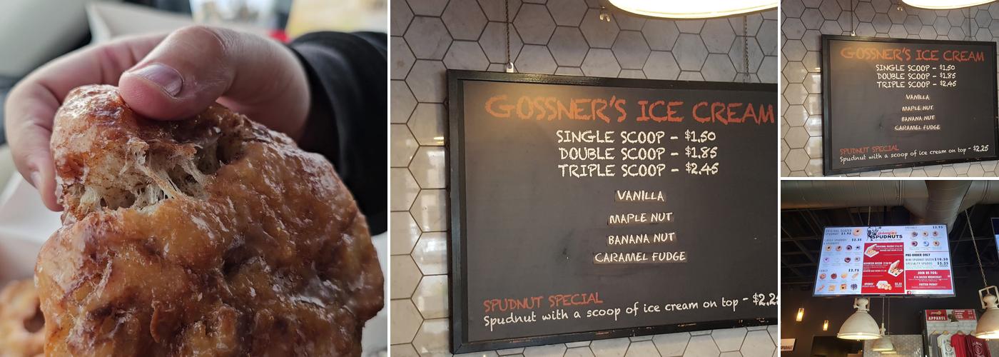 Johnny O's Spudnuts Menu