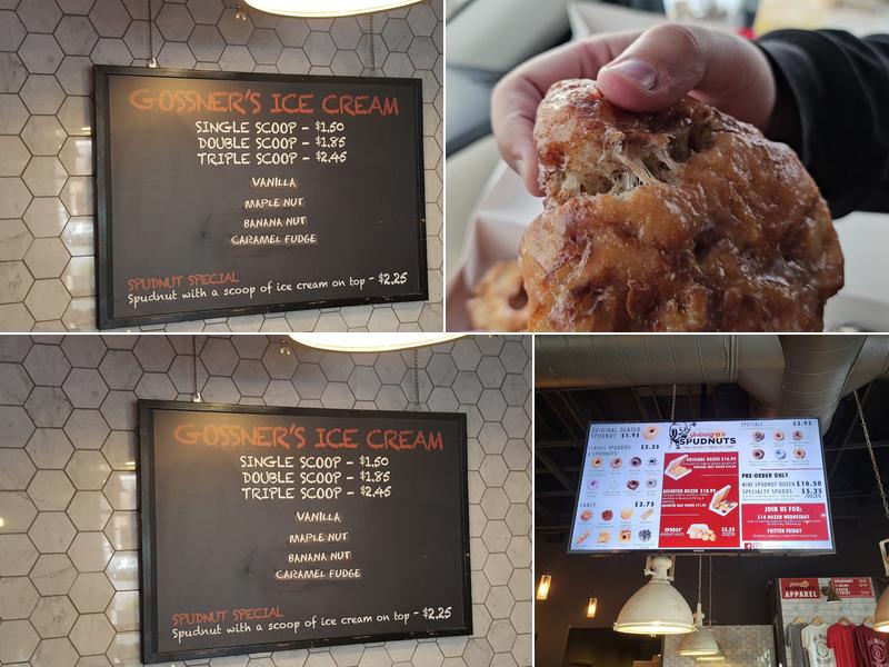 Johnny O's Spudnuts Menu