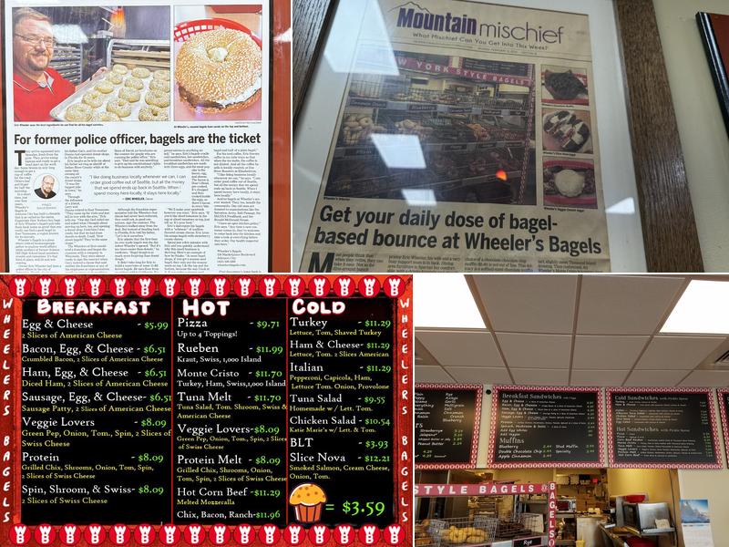 Wheeler's Bagels Menu