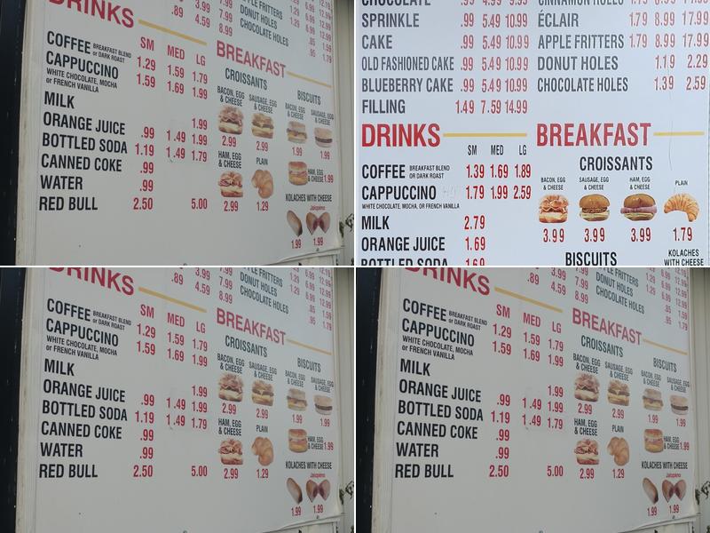 Best Donuts Menu