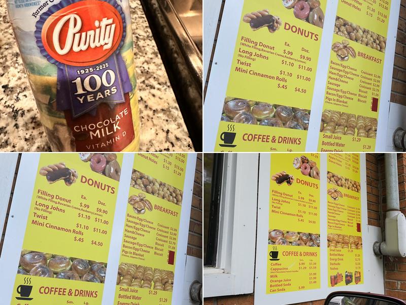 Donut Palace Menu