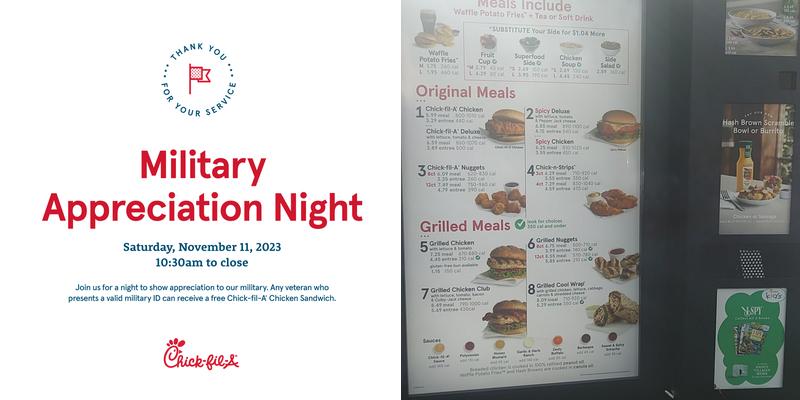 Chick-fil-A Menu