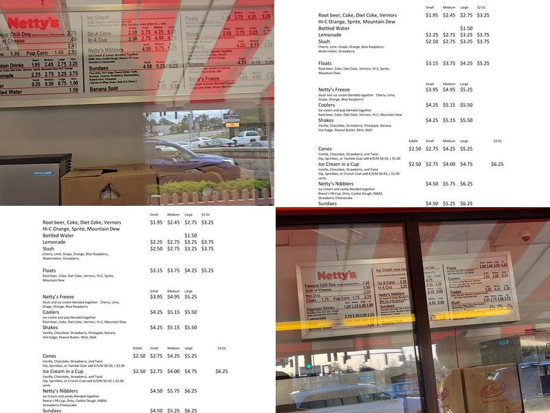 Netty's Menu