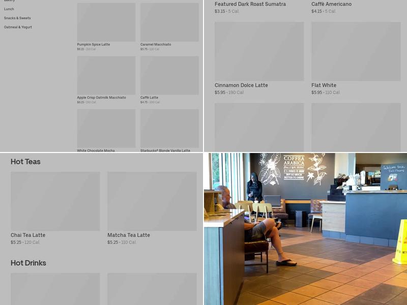 Starbucks Menu