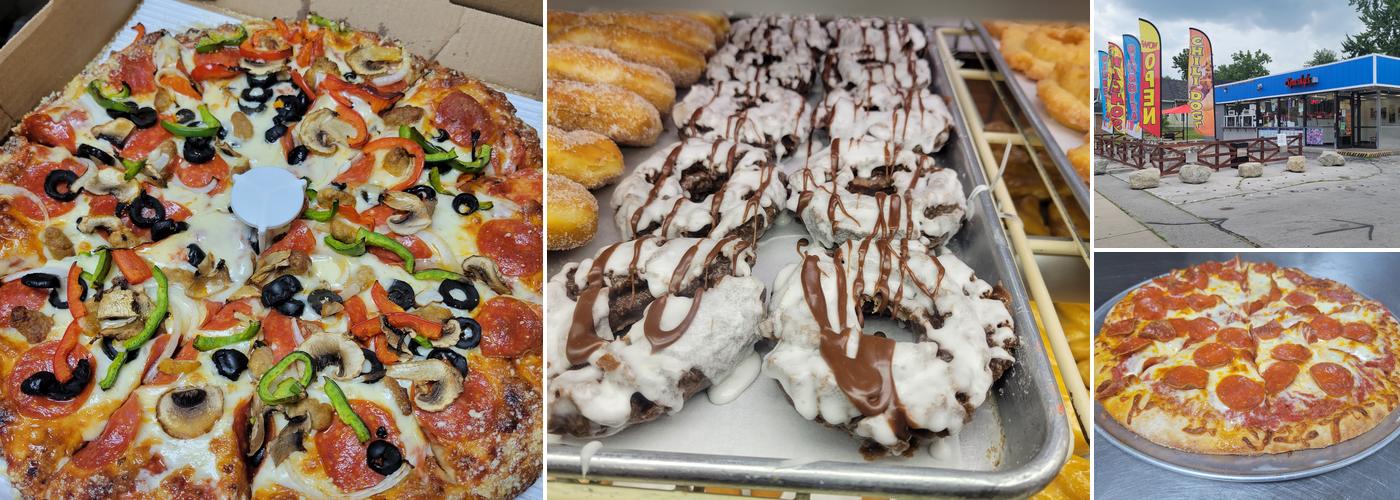 Sparky's , pizza cones and coneys