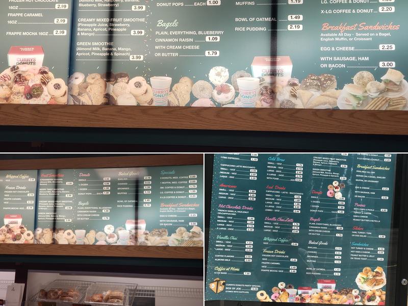GFC Curry Donuts Menu