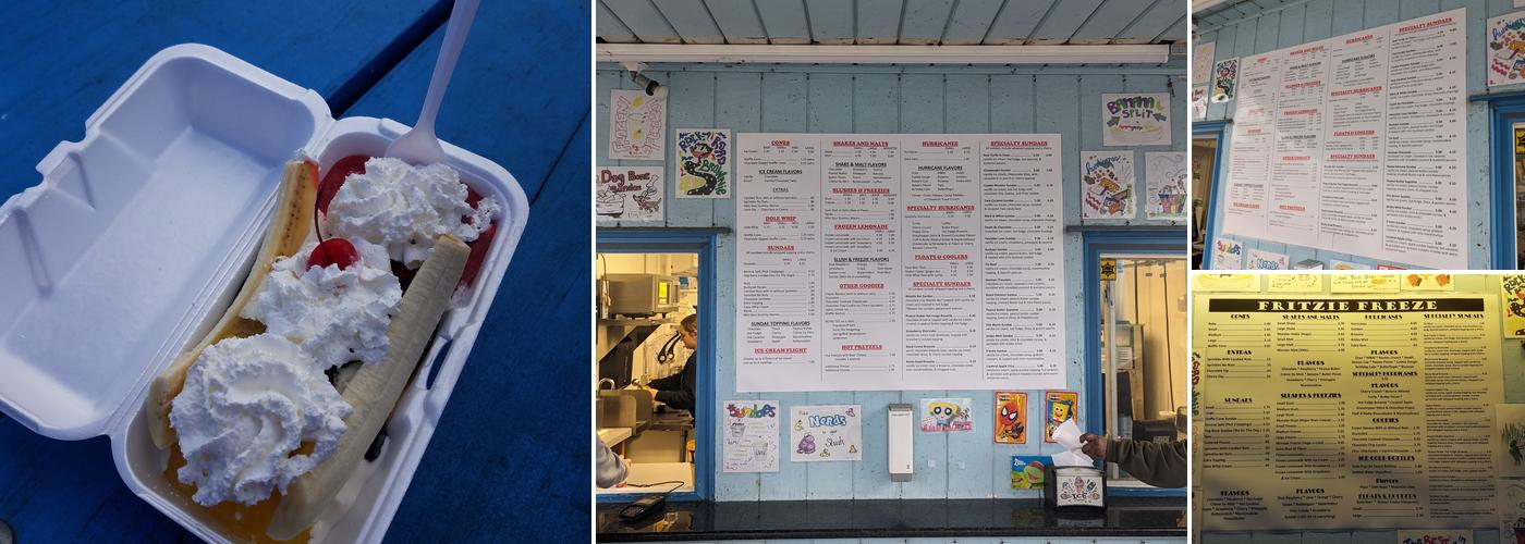 Fritzie Freeze Inc Menu