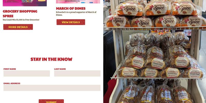 Schwebels Bakery Outlet Menu