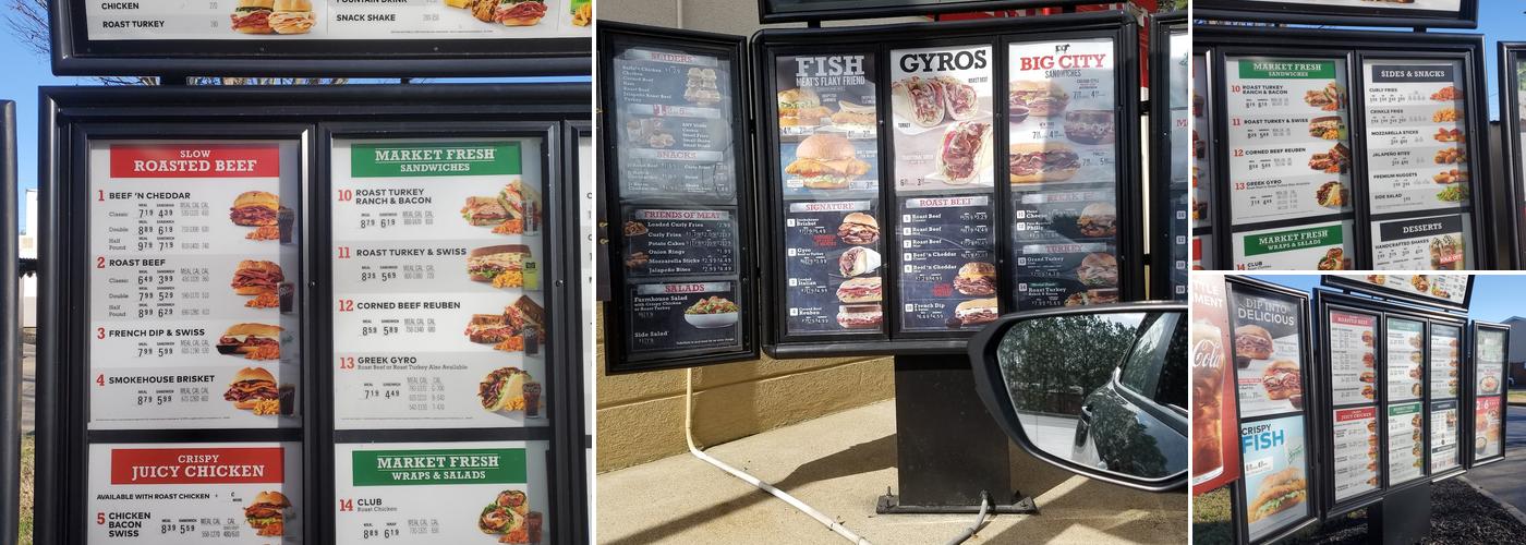 Arby's Menu