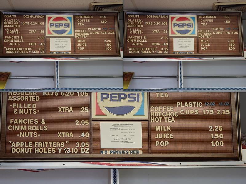 American Classic Donuts Menu