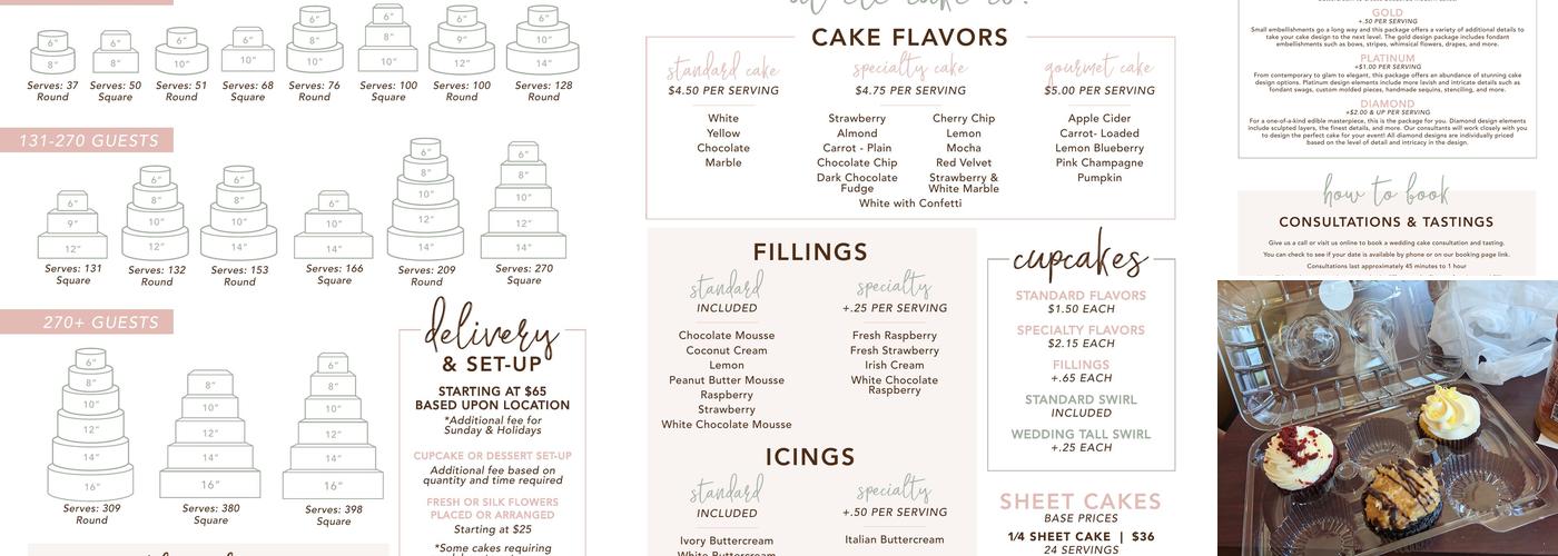 elé Cake Co. Menu