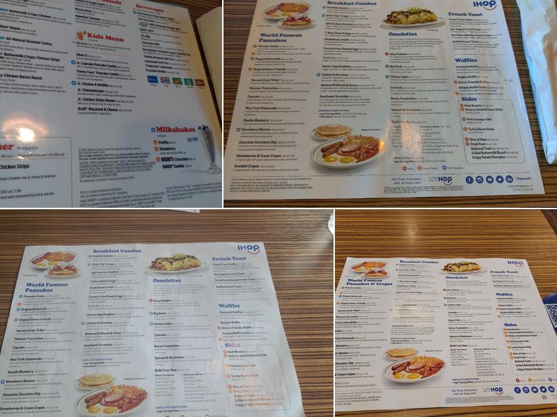 IHOP Menu