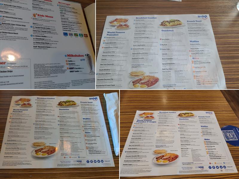 IHOP Menu
