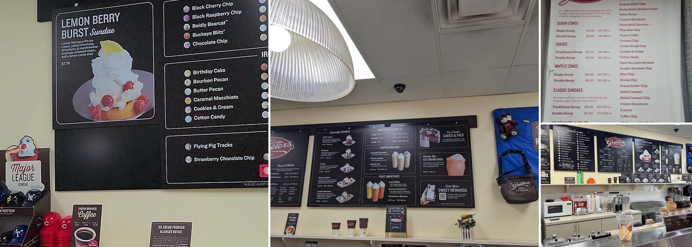 Graeter's Ice Cream Menu