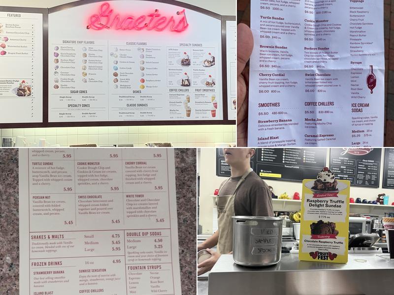 Graeter's Ice Cream Menu