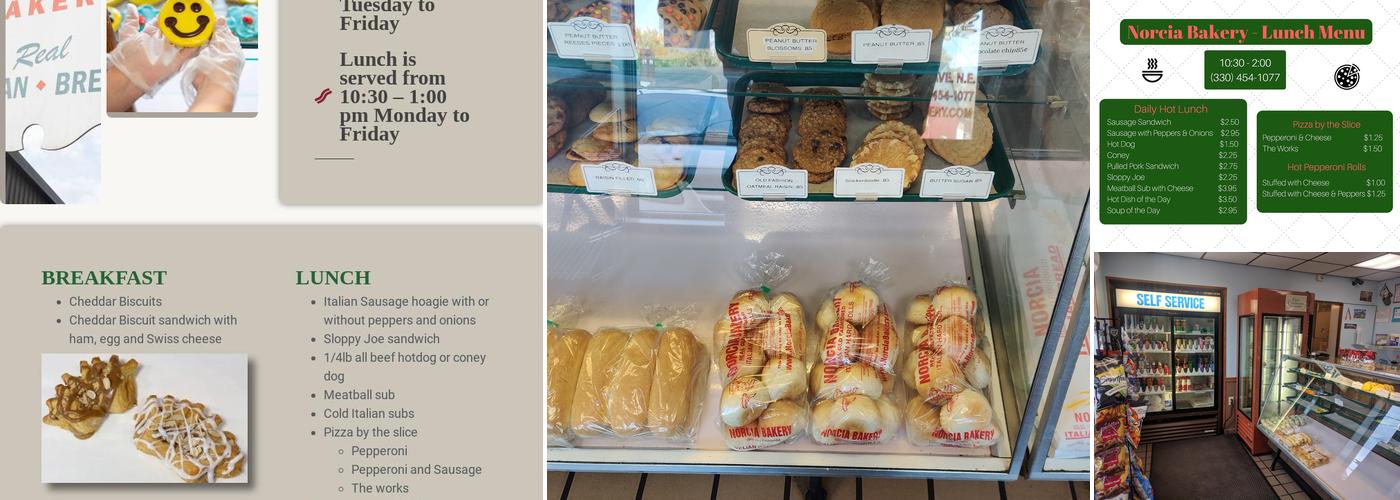 Norcia Bakery Menu
