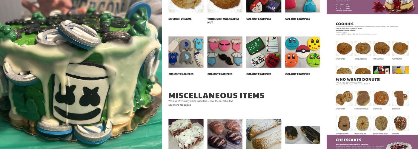 Monica's Baker Boy Menu