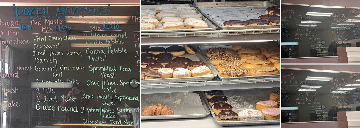 Milton's Donuts Menu