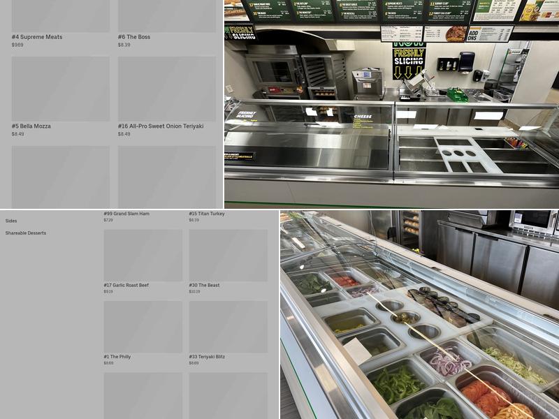 Subway Menu