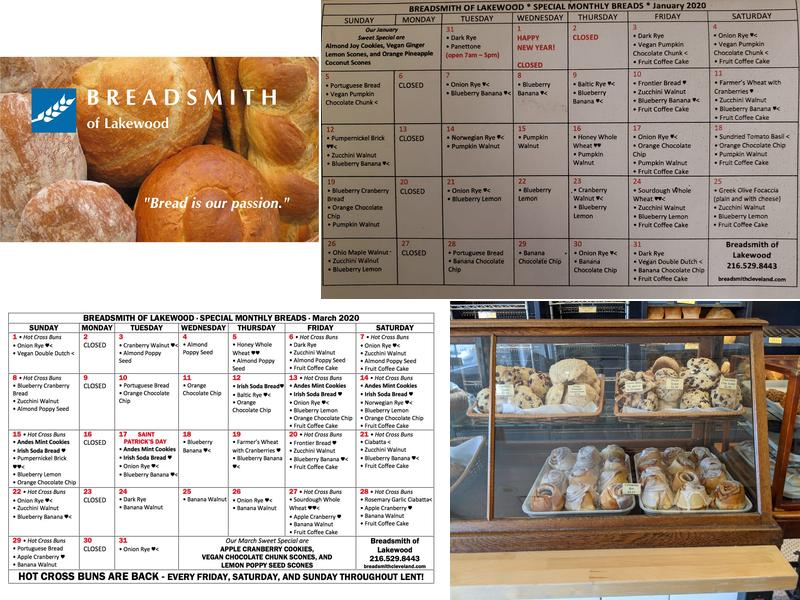Breadsmith Menu