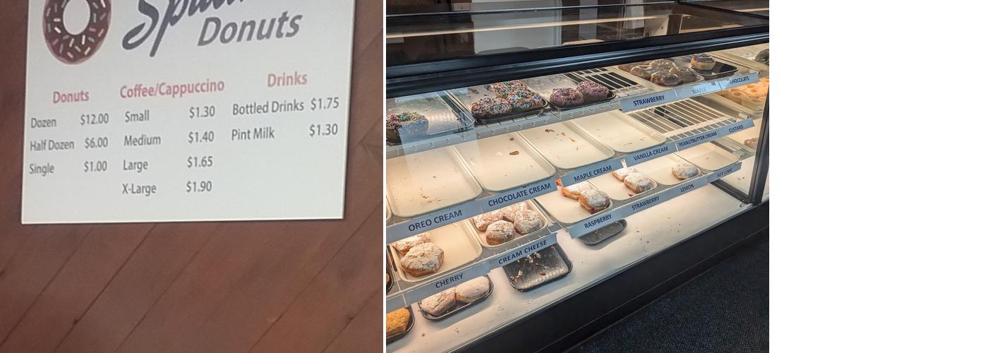 Spudnuts Donuts Menu