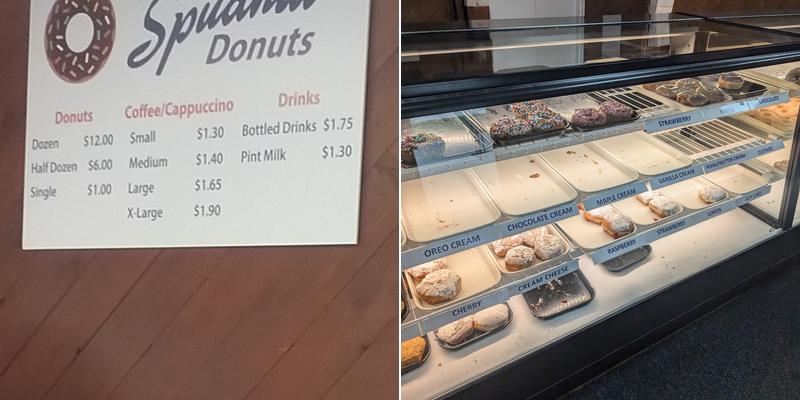 Spudnuts Donuts Menu