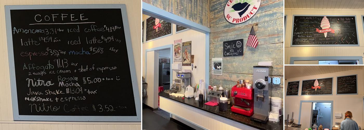 Republic Ice Cream Menu