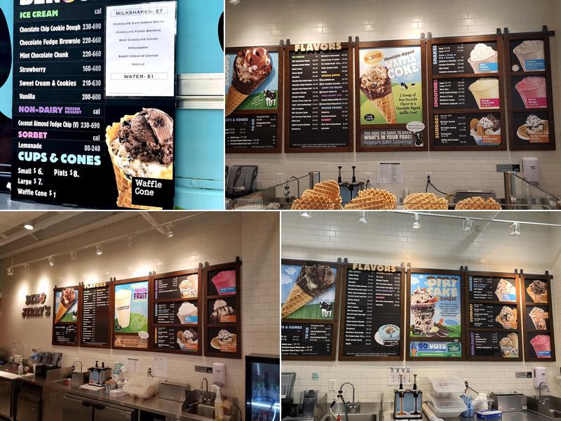 Ben & Jerry’s Menu