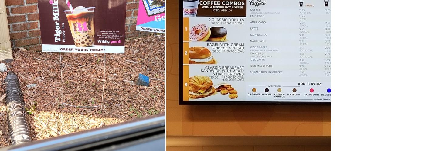 Dunkin' Menu