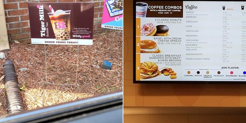 Dunkin' Menu