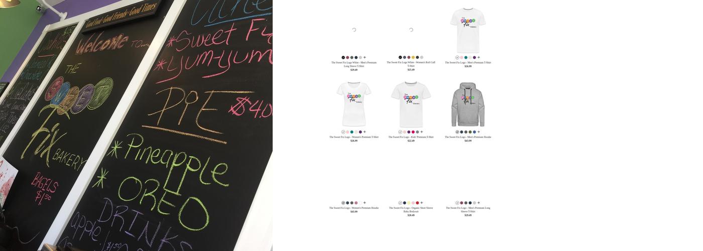 The Sweet Fix Bakery Menu