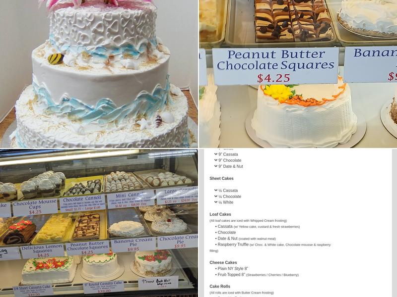 Colozza's Bakery Menu