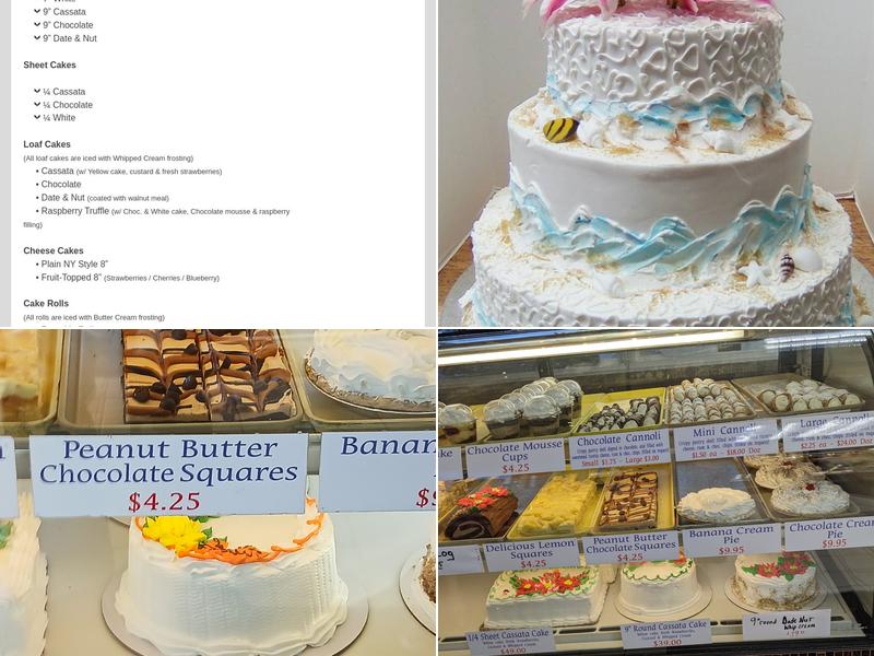 Colozza's Bakery Menu