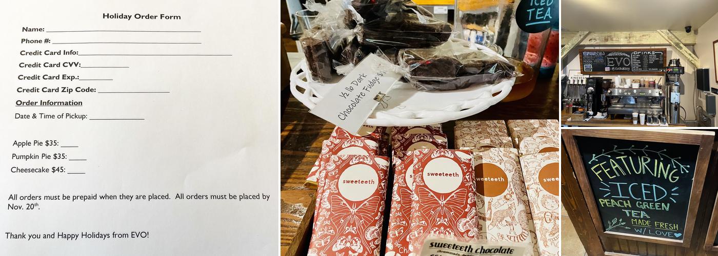 EVO Craft Bakery Menu