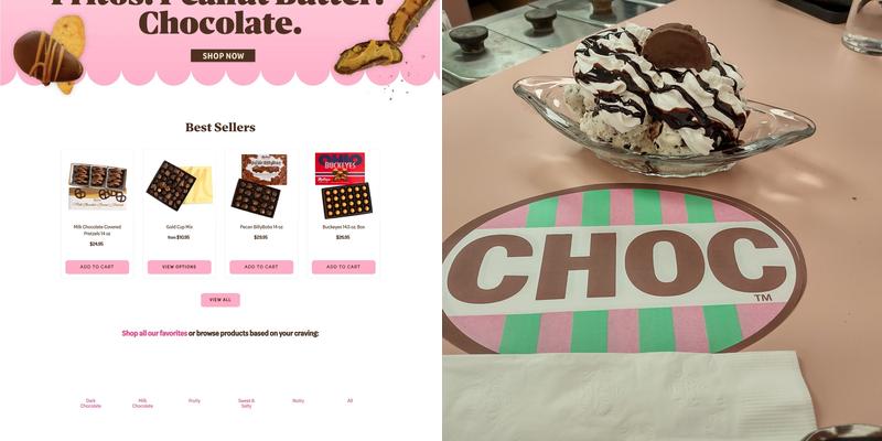 Malley's Chocolates Menu