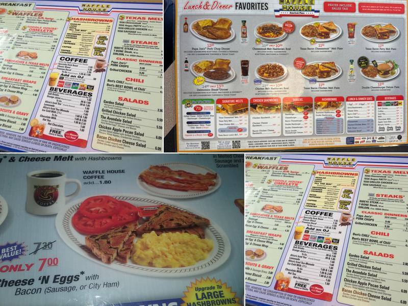 Waffle House Menu