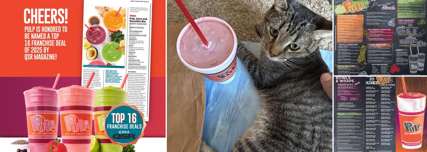 Pulp Juice and Smoothie Bar Menu