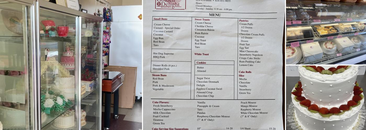 Golden Delight Bakery Menu