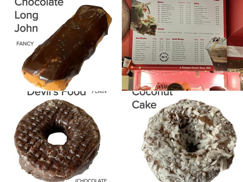 Buckeye Donuts Menu
