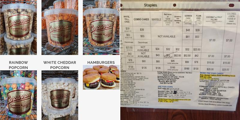 Resch's Bakery Menu