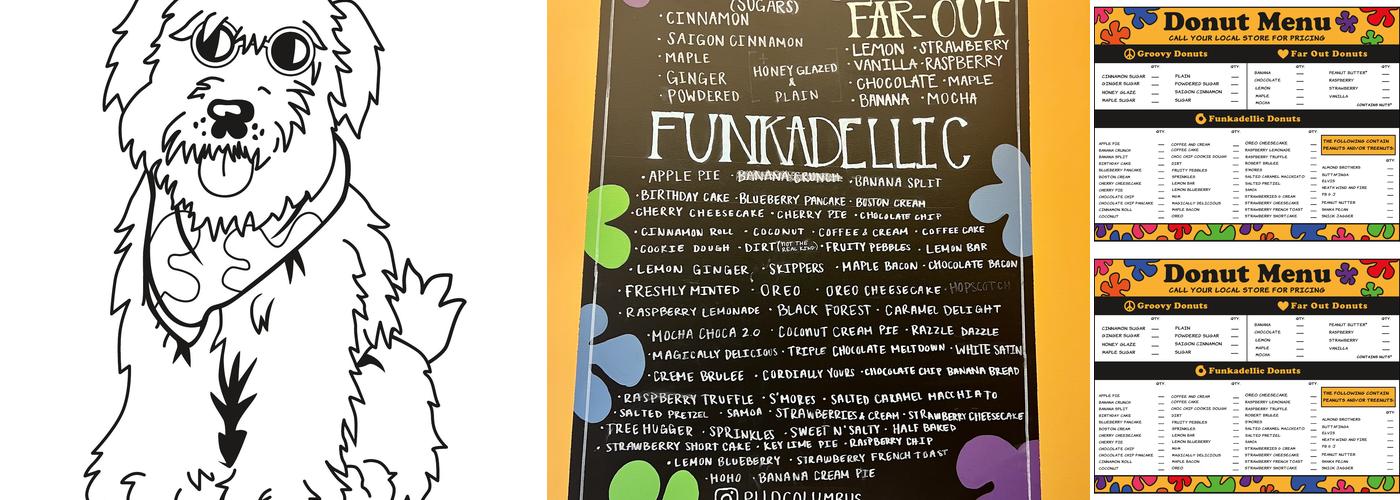 Peace, Love and Little Donuts of Worthington Menu