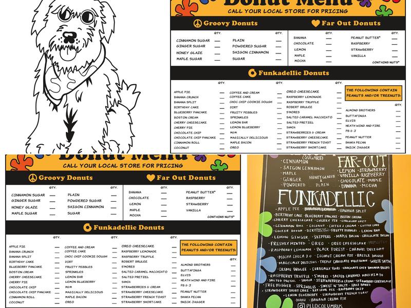 Peace, Love and Little Donuts of Worthington Menu